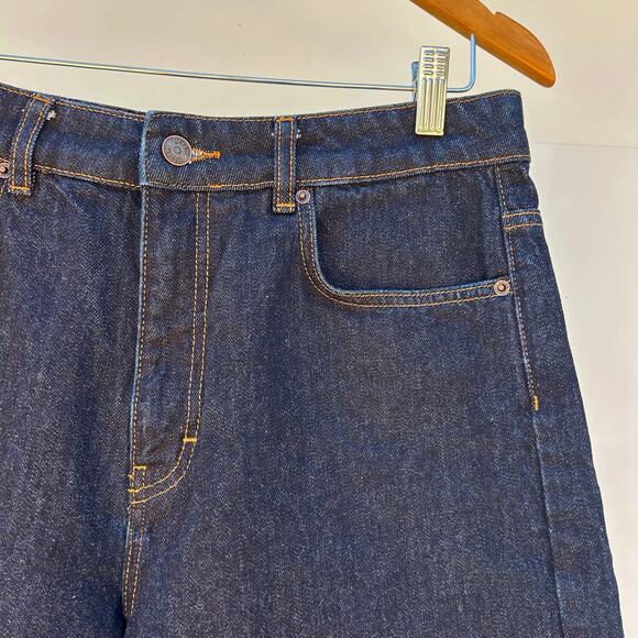 ME+EM Denim Bermuda Long Jean Shorts Jorts Dark Wash Size 29 Me And Em - Picture 6 of 8